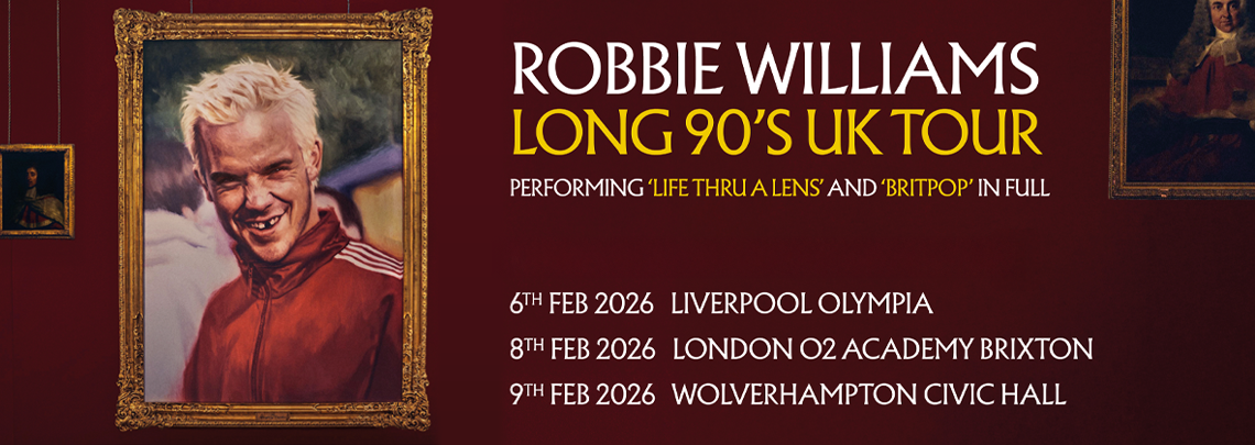 VIP Hospitality for Robbie Williams Long 90's Tour